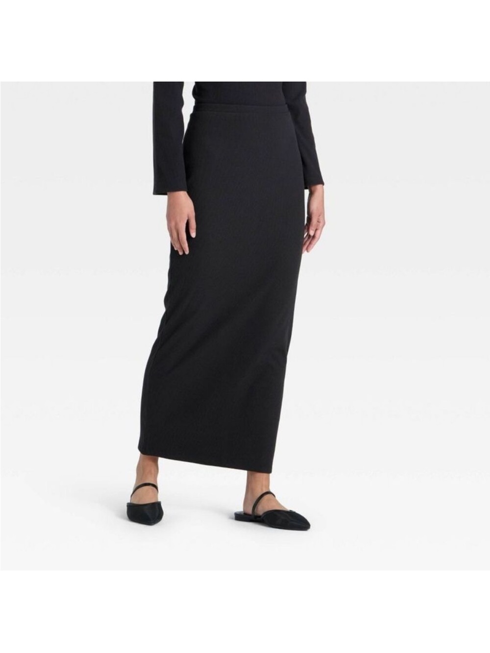 Women's High-Rise Brushed Ribbed Maxi Skirt - A New
Day™ new 🆕 - Picture 2 of 6